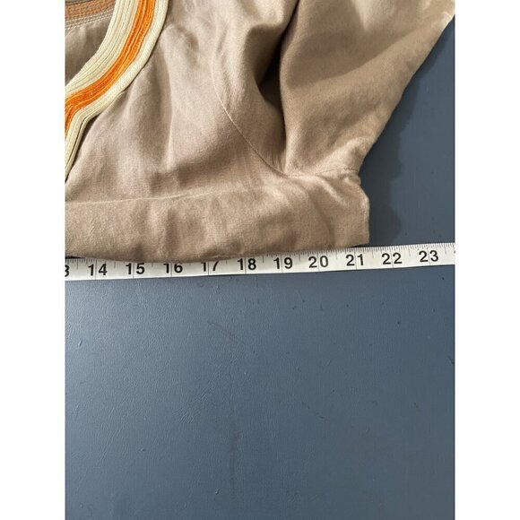 Lucky Brand  Dress M Linen Blend Lagom Beachy Boho Lagenlook - Picture 10 of 11